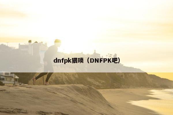 dnfpk猥琐（DNFPK吧）