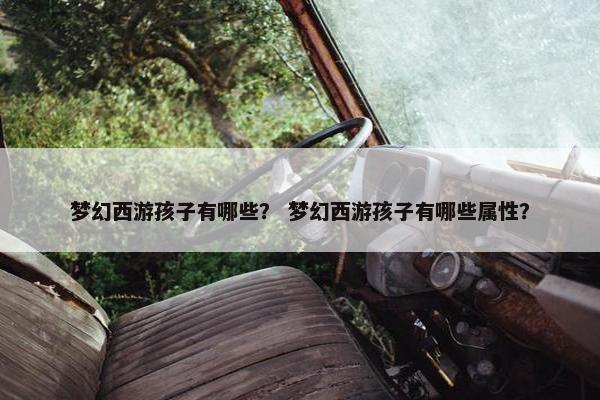 梦幻西游孩子有哪些？ 梦幻西游孩子有哪些属性？