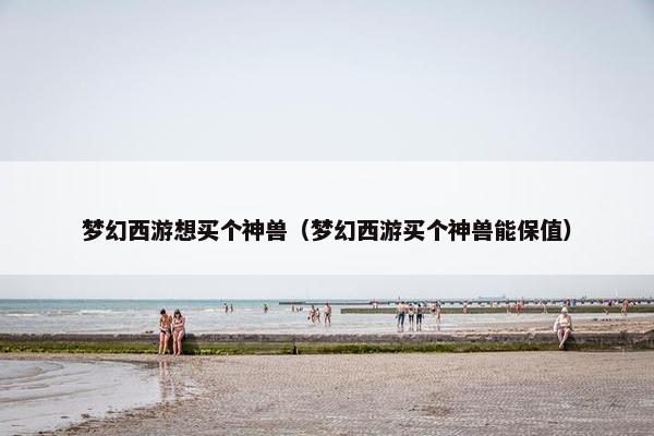 梦幻西游想买个神兽（梦幻西游买个神兽能保值）